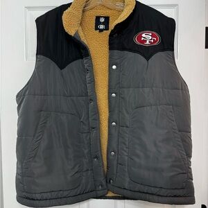 San Francisco 49ers NFL x Darius Rucker Collection Grey & Black Vest
